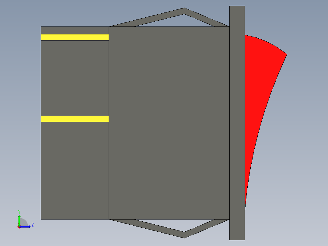 KCD4船型开关左视图