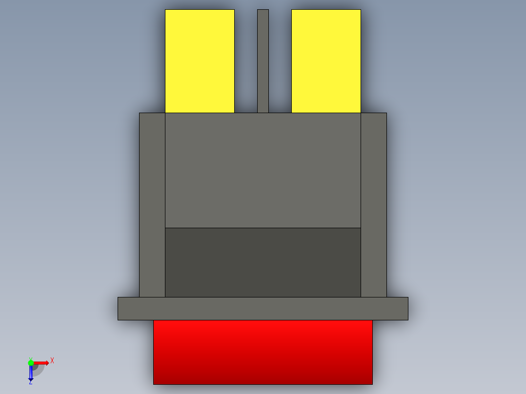 KCD4船型开关俯视图