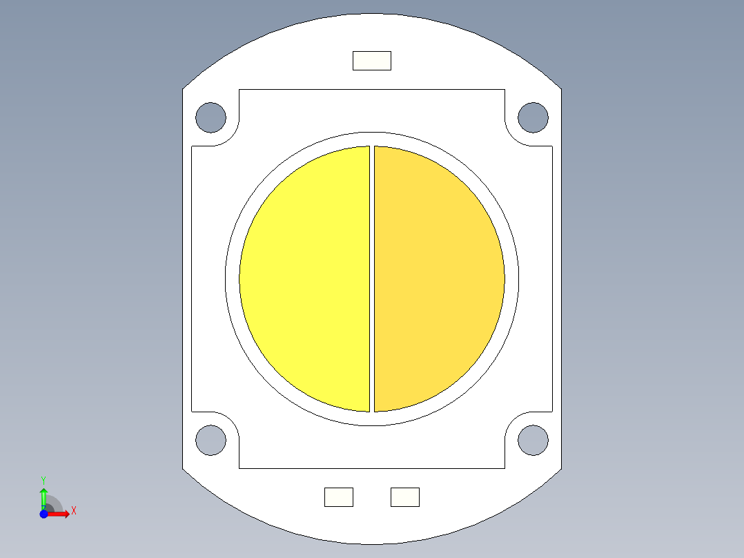双色COB LED 100W前视图