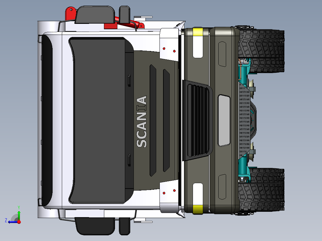 斯堪尼亚卡车 P420右视图