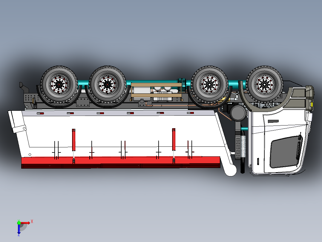 斯堪尼亚卡车 P420俯视图