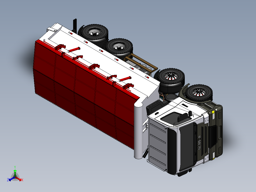 斯堪尼亚卡车 P420正等轴测图