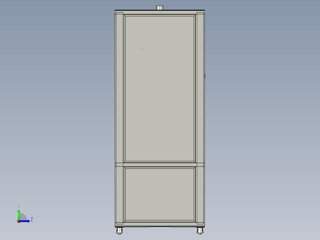 植物喷雾式无土栽培设备左视图