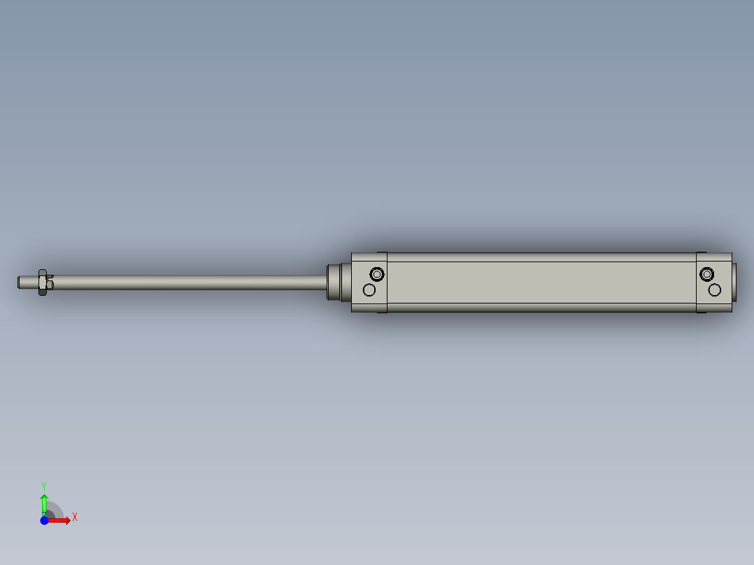 SE32x200-10S_CS1-E气缸前视图