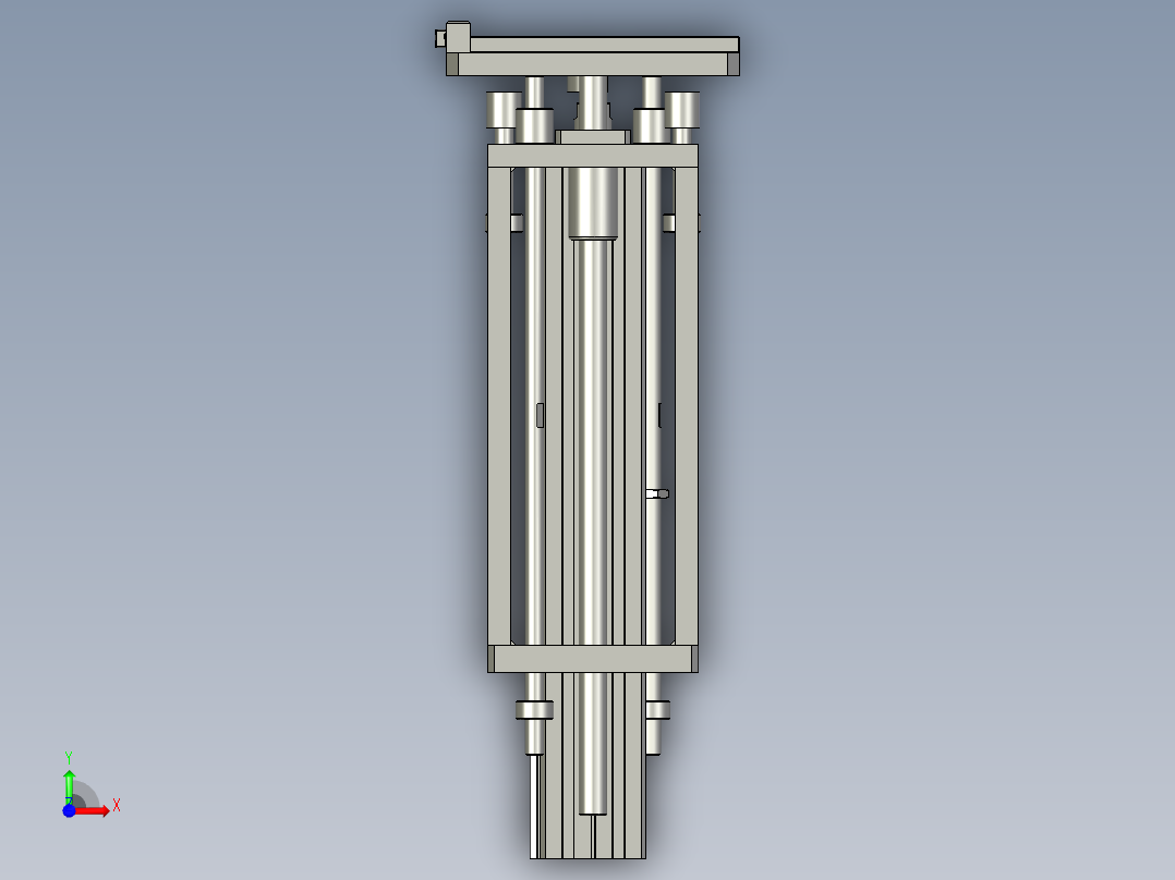 M02103-10上料顶升机构-前视图