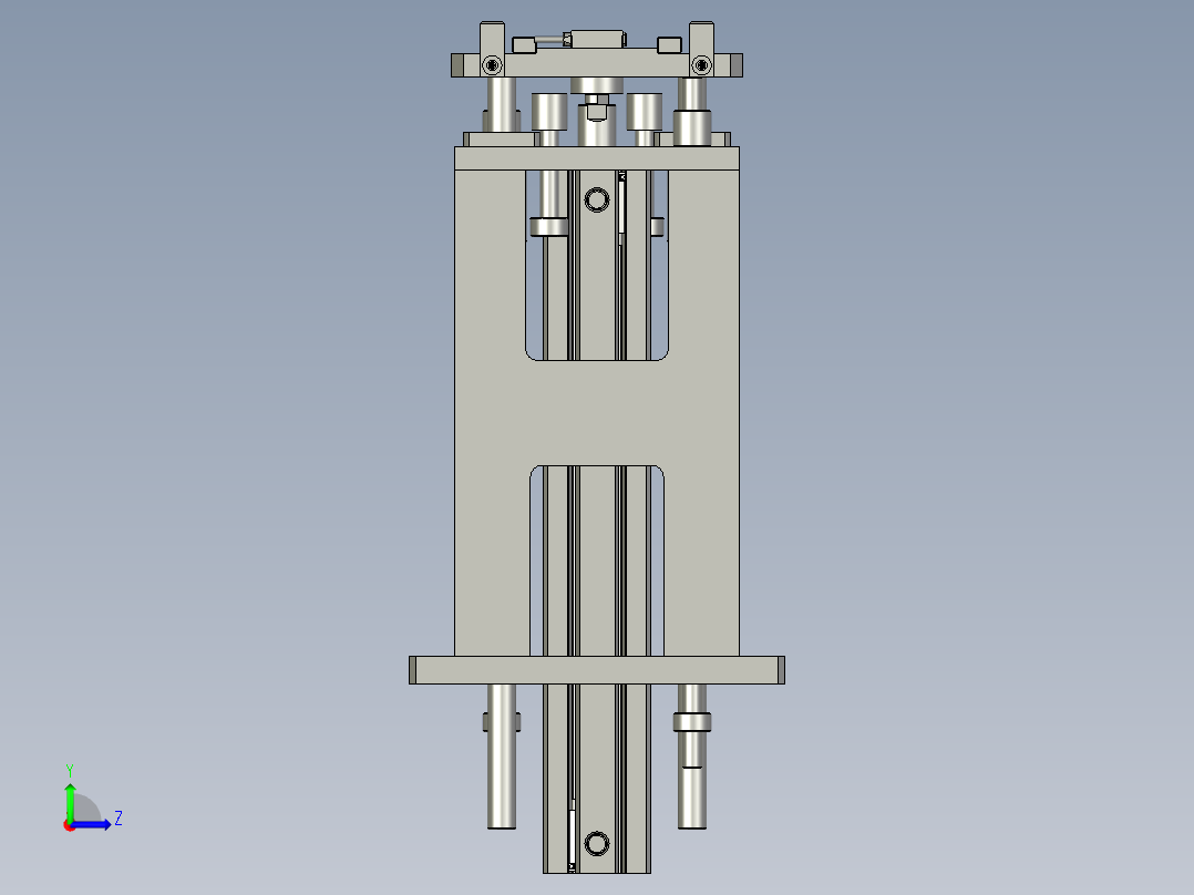 M02103-10上料顶升机构-左视图
