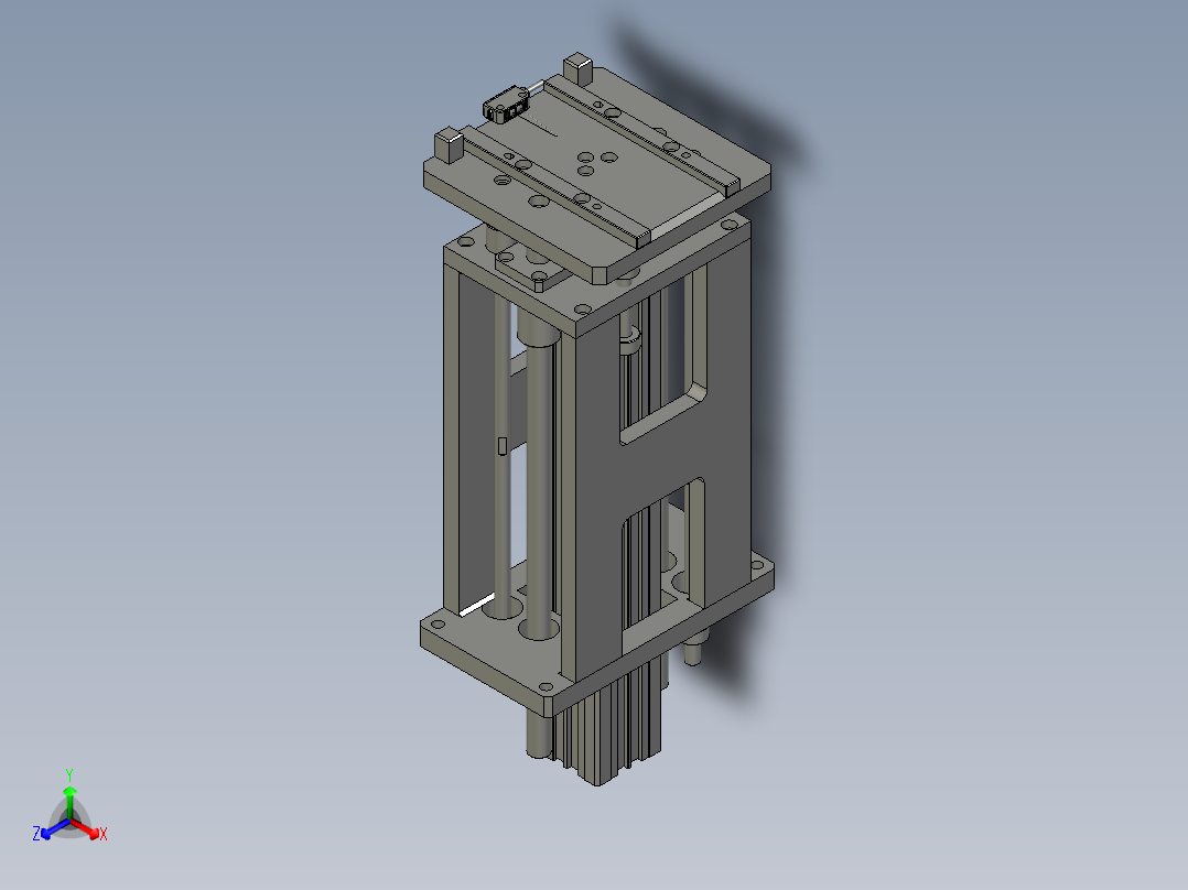 M02103-10上料顶升机构-正等轴测图