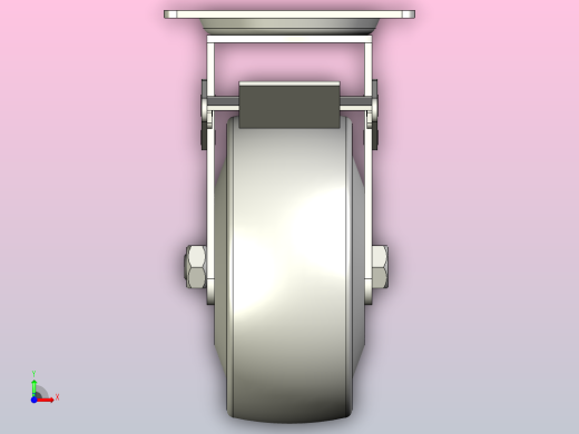 脚轮CEL21-125-P前视缩略图