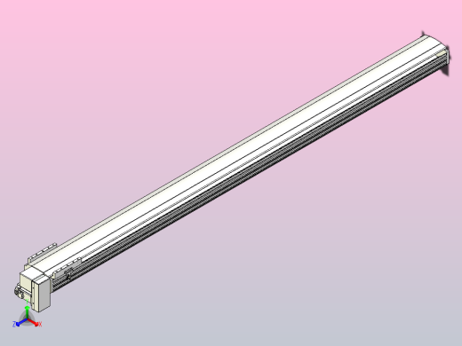 皮带直线轴半封闭可选导轨TPA-HNB-202D-140-L2650-RP-Y-P75-N3