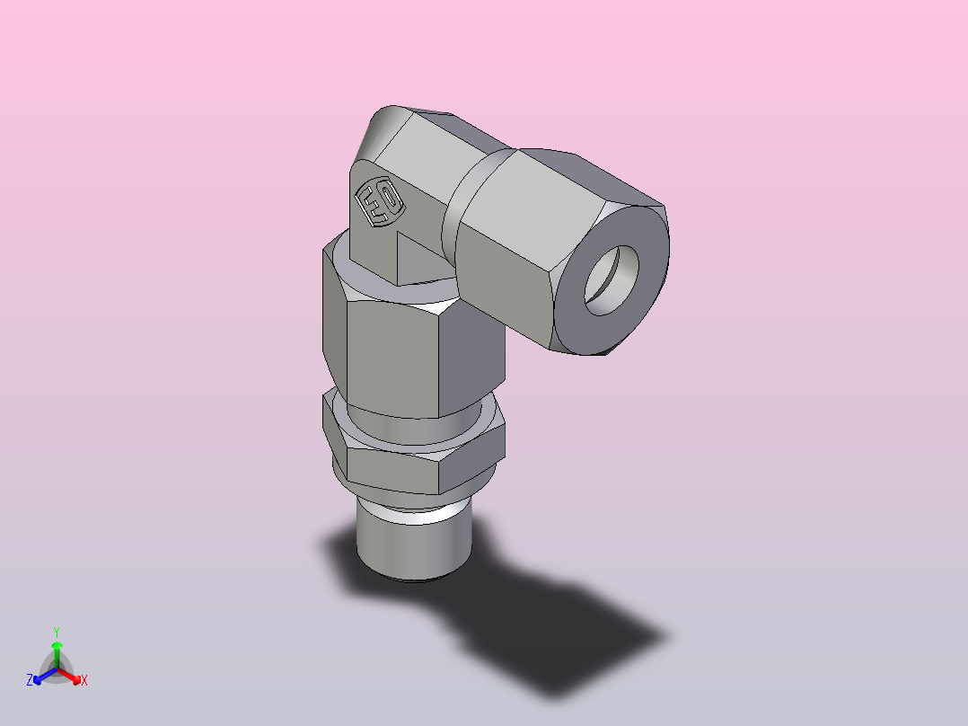 组装式可调旋转弯头EW08ZLMEDCF主视图
