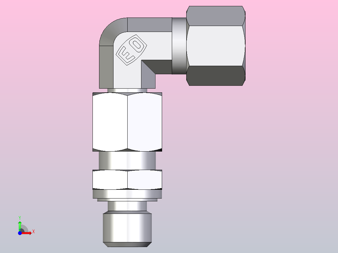 组装式可调旋转弯头EW08ZLMEDCF前视图