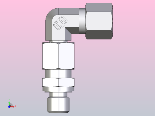 组装式可调旋转弯头EW08ZLMEDCF前视缩略图
