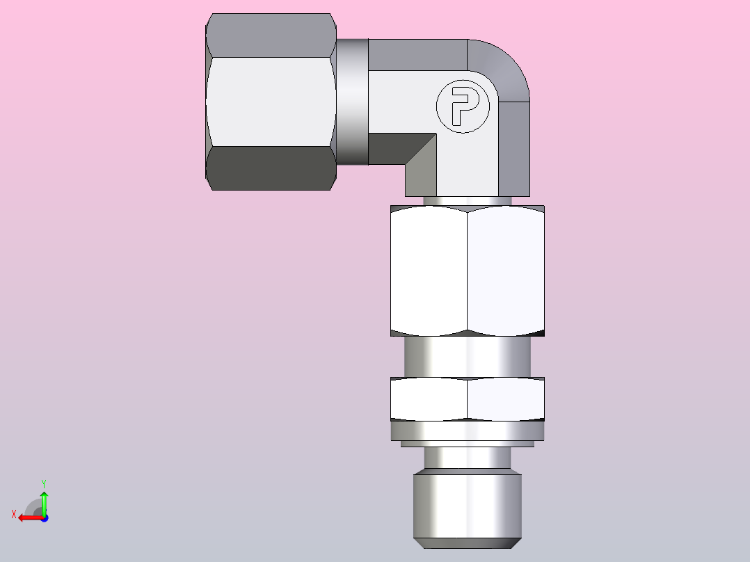 组装式可调旋转弯头EW08ZLMEDCF后视图
