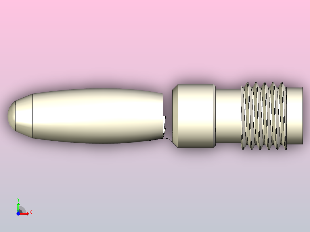 香蕉插头前视图