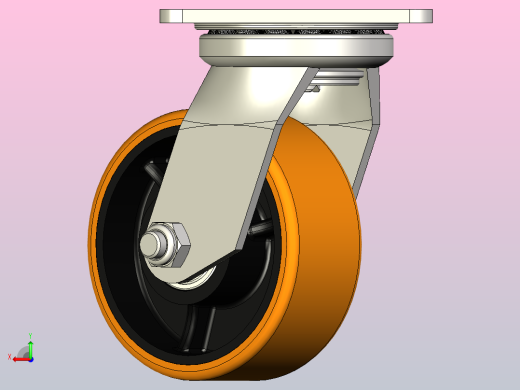 聚氨酯脚轮120 x 50后视缩略图