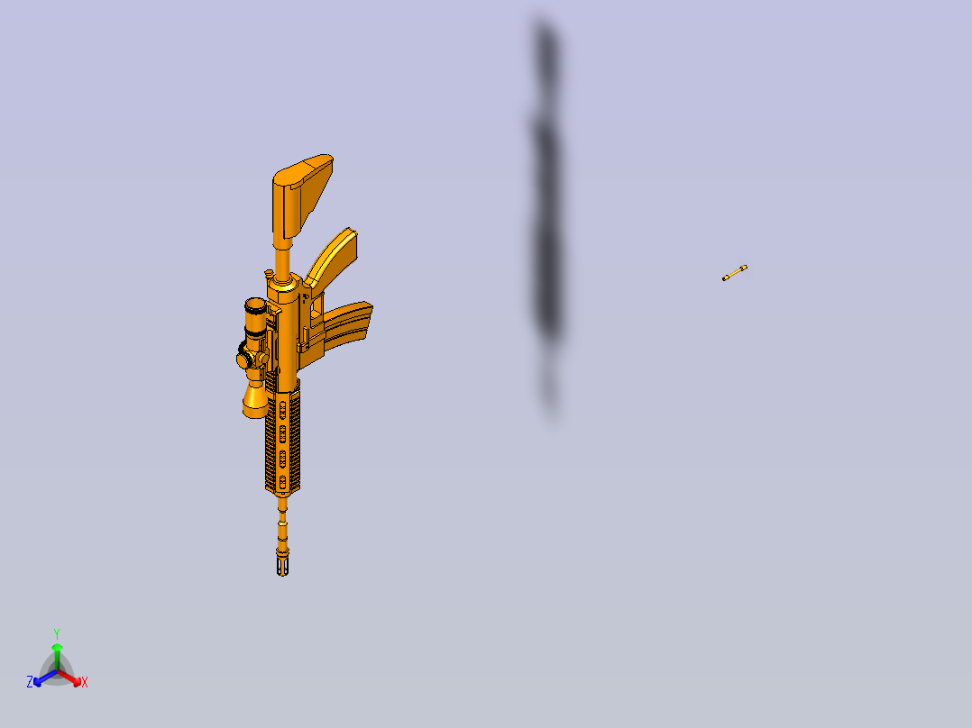 m416三维模型正等轴测图