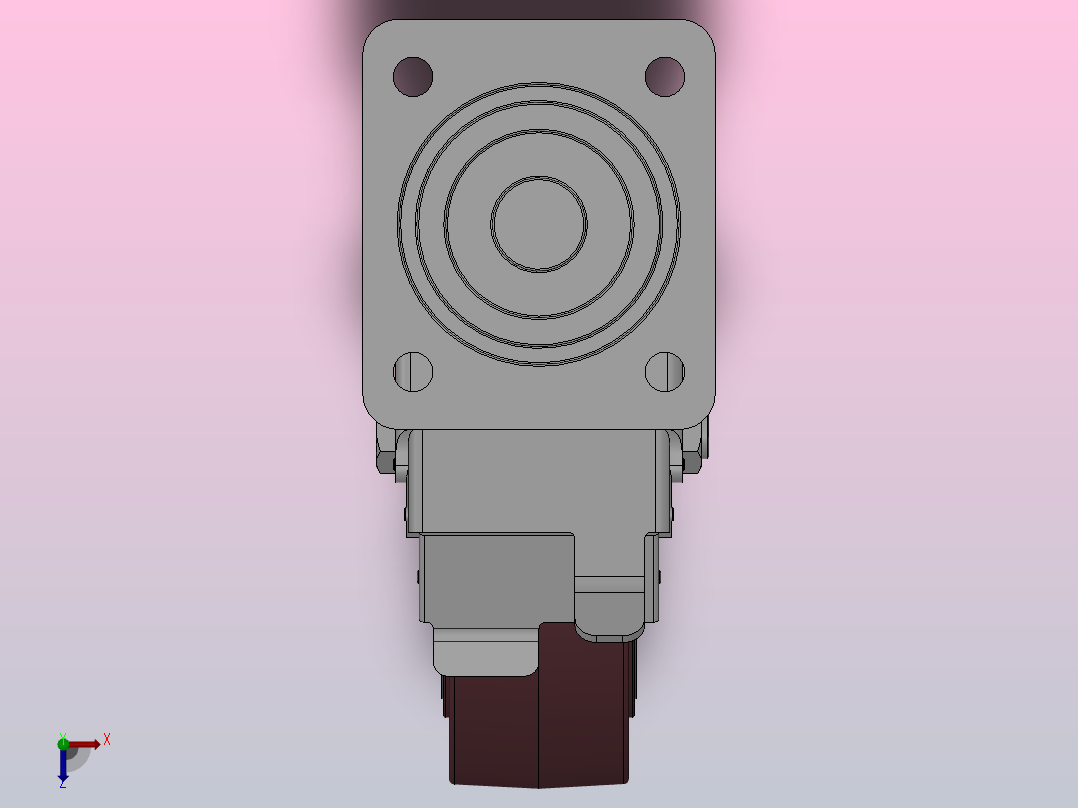 Z13-01B-150-402C重型轮[Z13-01B-200-402C]俯视图