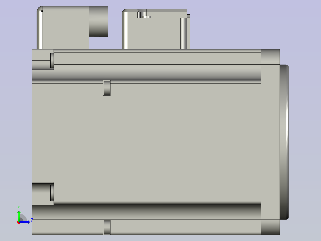 塑胶PPR管弯头包装生产线设备设计-SGMAV型-2001000W-电机_1_02step-V1左视图