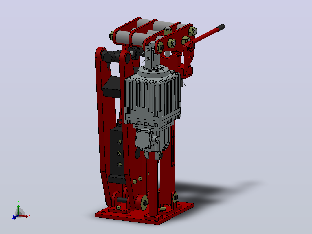 YP3系列电力液压盘式制动器YP3-1250-630×30-ⅠB-CL.RL.WL.HL主视图
