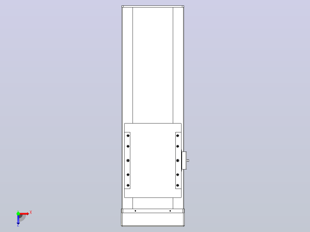 滚珠丝杠直线轴带导轨全封闭TPA-HCR-175D-2510C-L300-MP-C-P75-N3俯视图