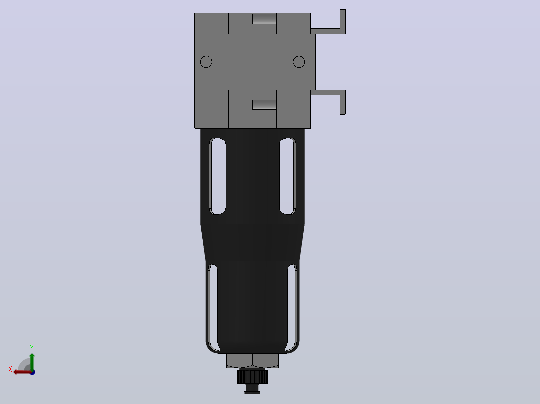 MAFF系列过滤器[MAFF5000-08-标准]后视图