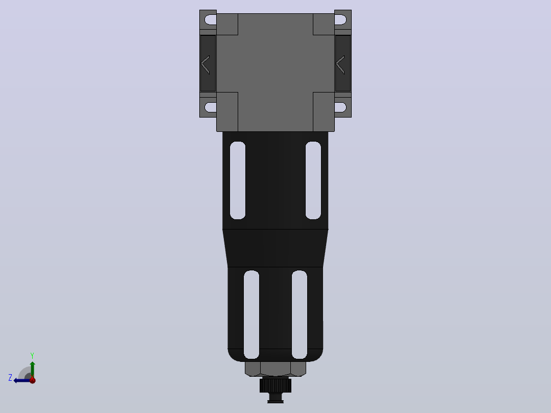 MAFF系列过滤器[MAFF5000-08-标准]右视图
