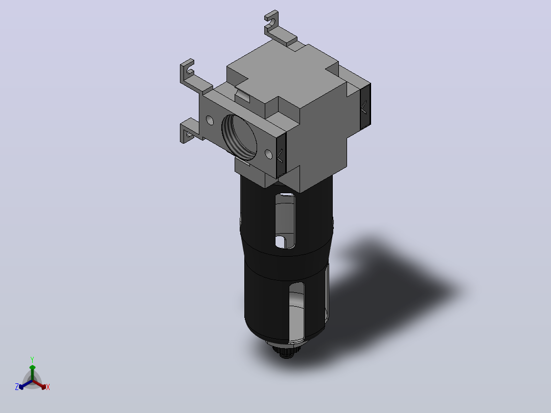 MAFF系列过滤器[MAFF5000-08-标准]正等轴测图