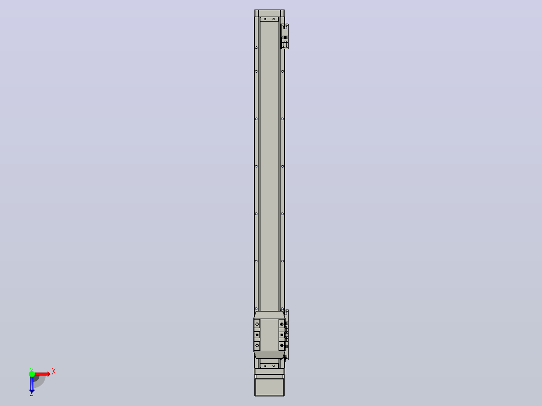 滚珠丝杠直线轴内置导轨TPA-GCR-65-1610C-L600-MP-M40-N3俯视图