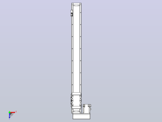 滚珠丝杠直线轴内置导轨TPA-GCR-80-1610C-L700-ML-M20-N3俯视缩略图