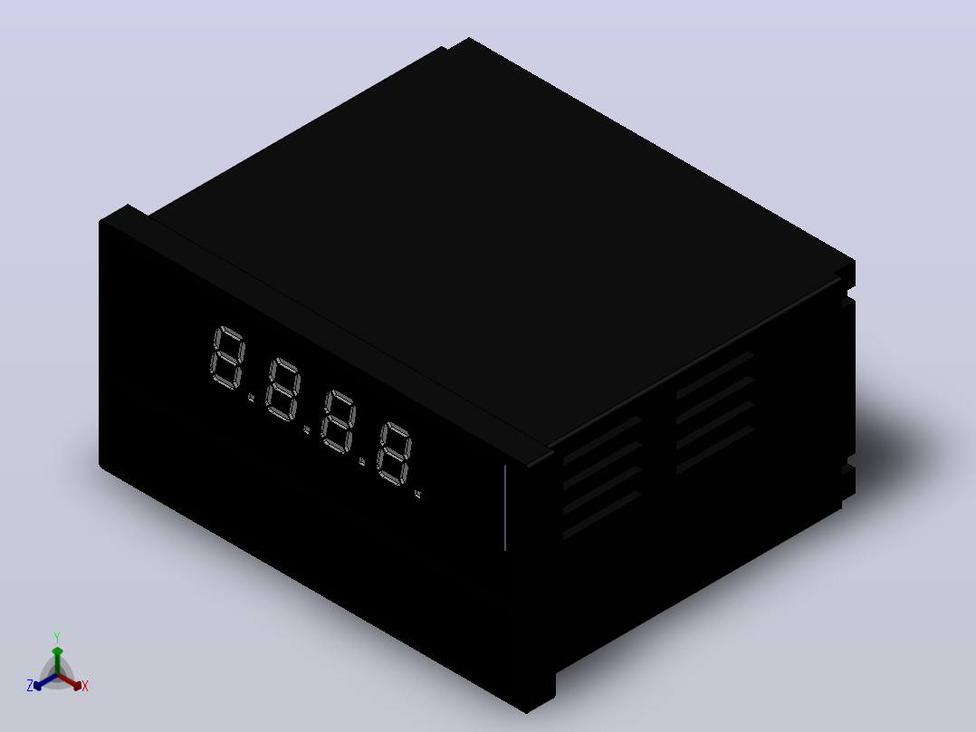 TE-XM智能多路巡检控制仪(XM16)[TE-XM16]正等轴测图