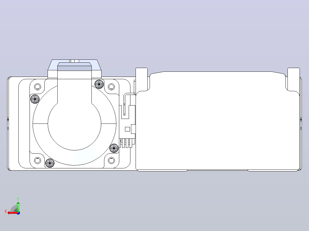 日规模组半封闭丝杆TPA-HNR-110D-1610C-L650-MR-C-P40-N3后视图