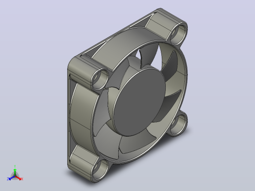 40×40×10mmDC轴流风机╱DC轴流风扇[TX4010D12]正等轴测缩略图