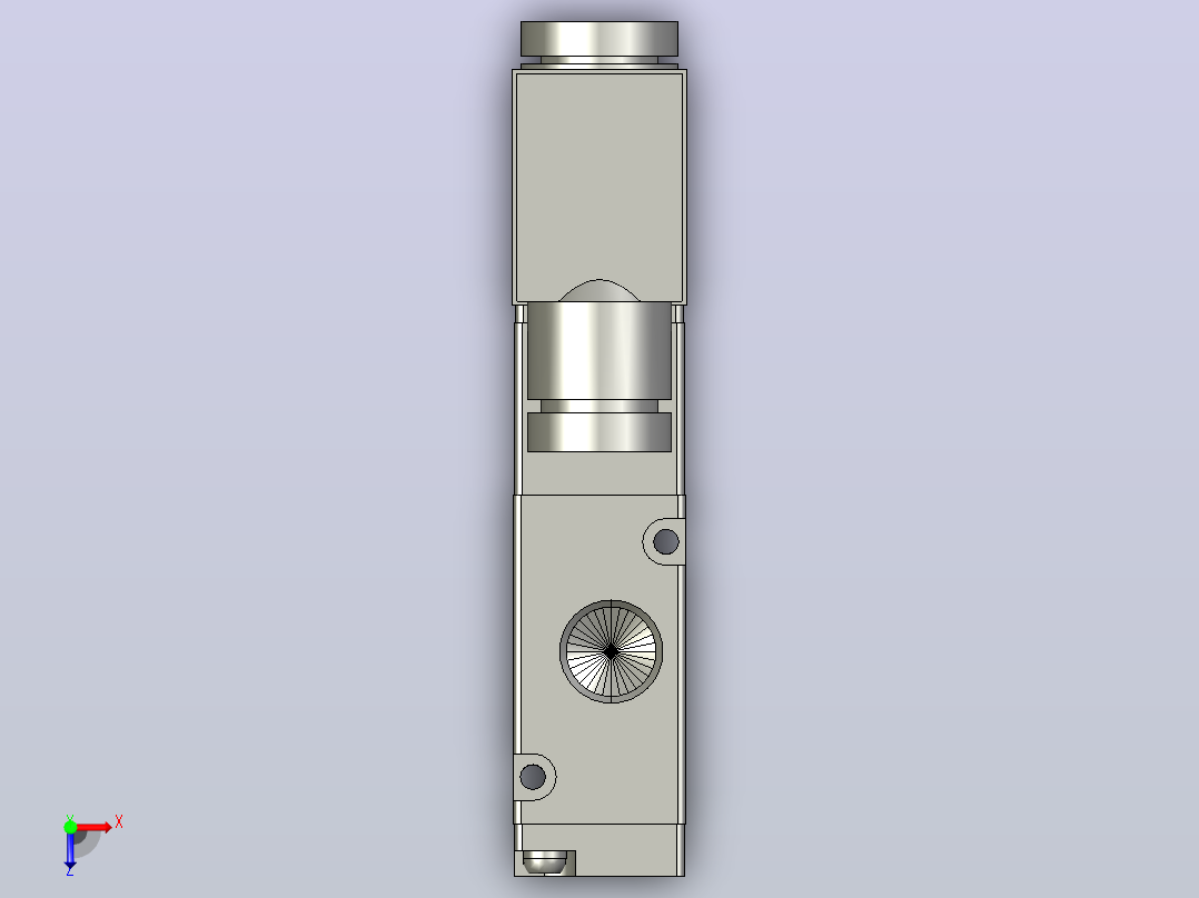 电磁阀3V21008NCB俯视图