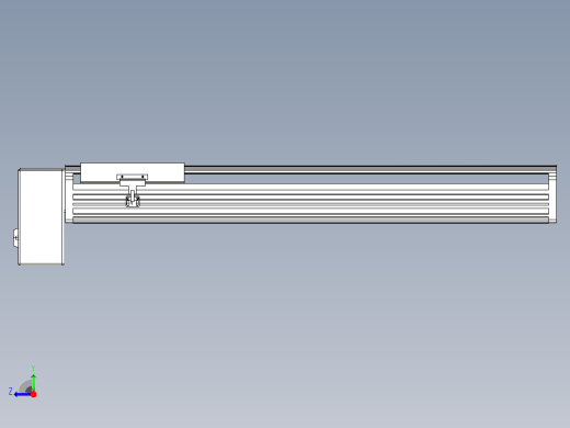 皮带直线轴半封闭可选导轨TPA-HNB-202D-140-L600-RP-Y-P75-N3右视缩略图