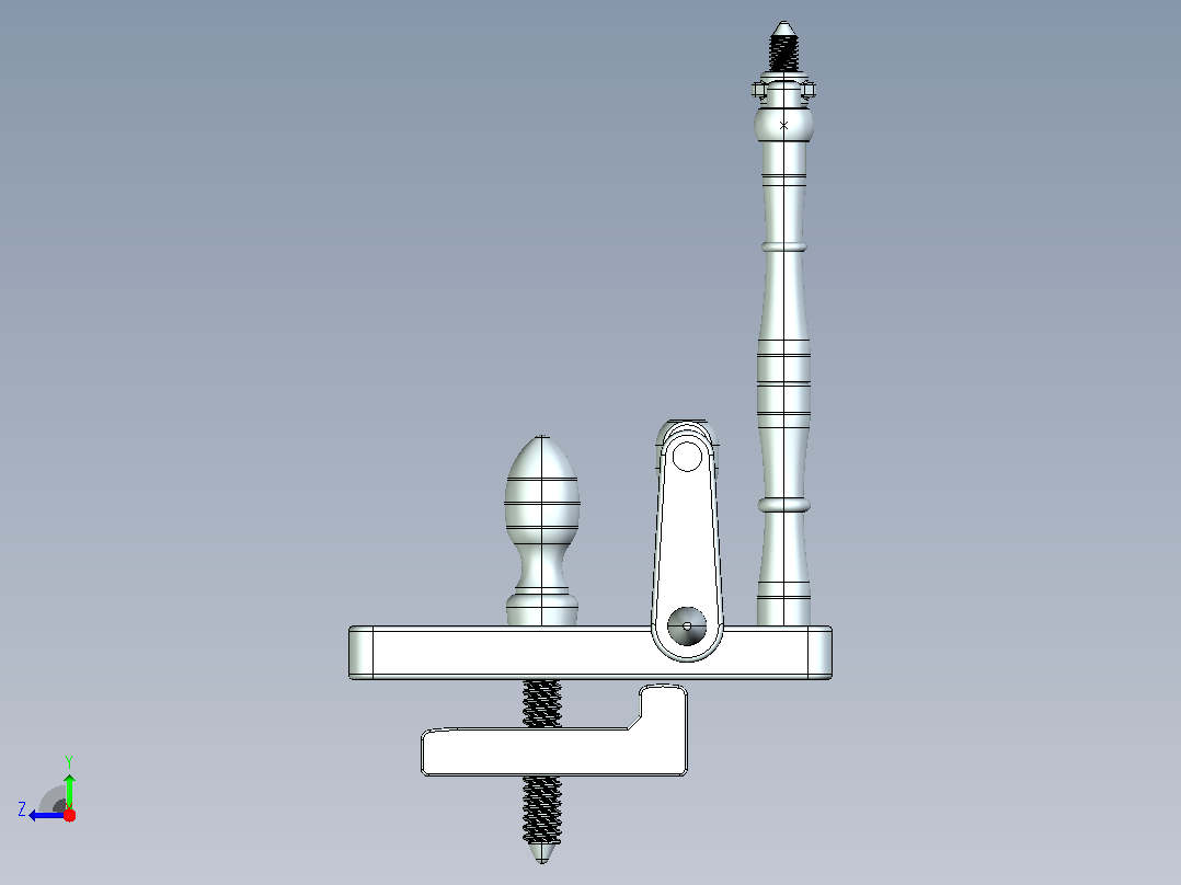 25-苹果削皮器右视图