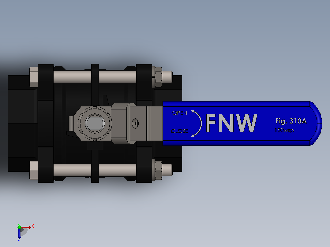 阀门、过滤器FNW-FNW311AK俯视图