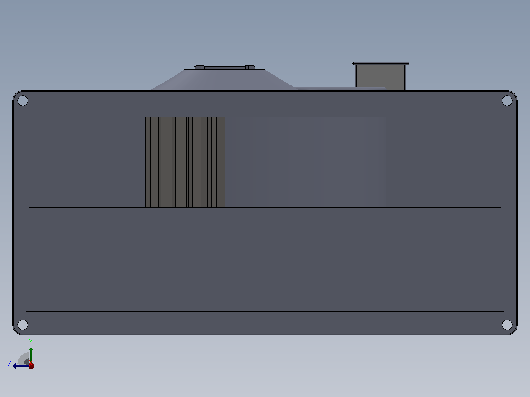 EKR400×200C1 EKR400×200C3方形管道风机[EKR400×200C1]右视图