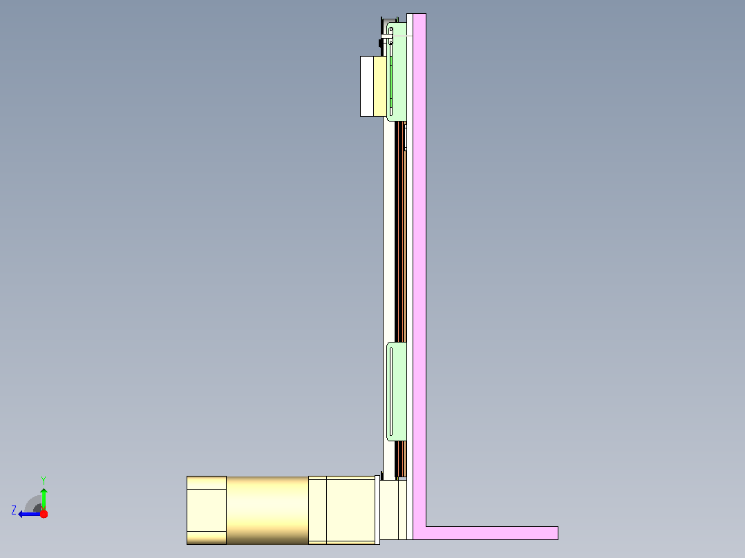 上下提升机右视图