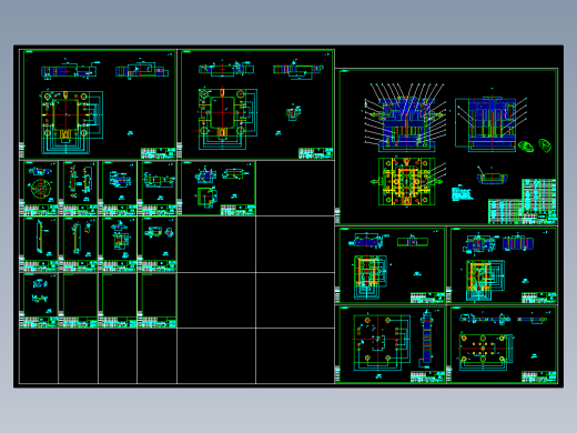 烤架手柄塑件注射模设计