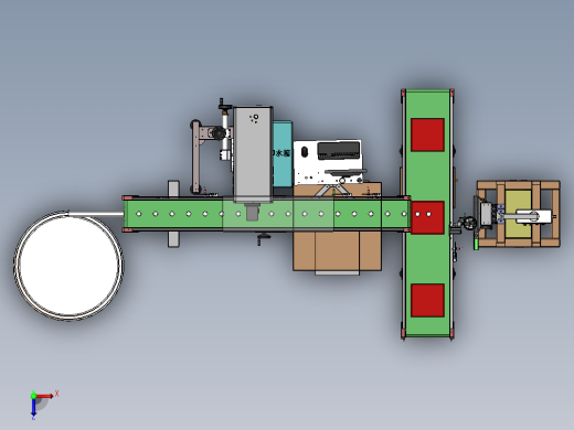 瓶盖打码分拣机sw18可编辑俯视缩略图