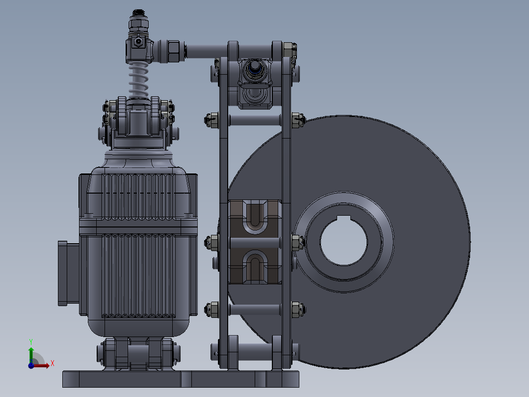 工业制动器前视图