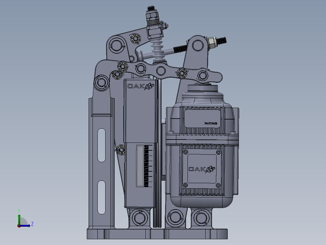 工业制动器左视图