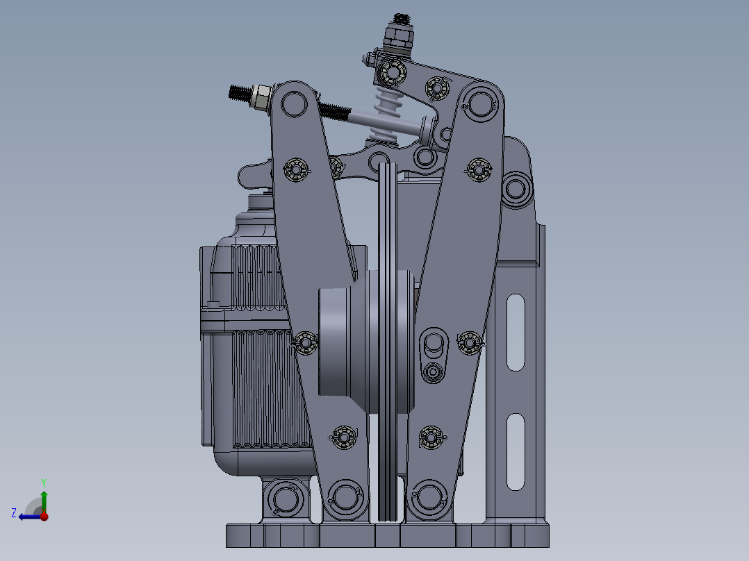 工业制动器右视图