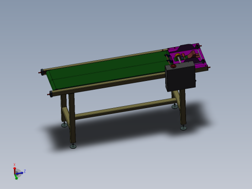 自动分页皮带机3D图纸 K699 非标自动化设备3D图纸3D模