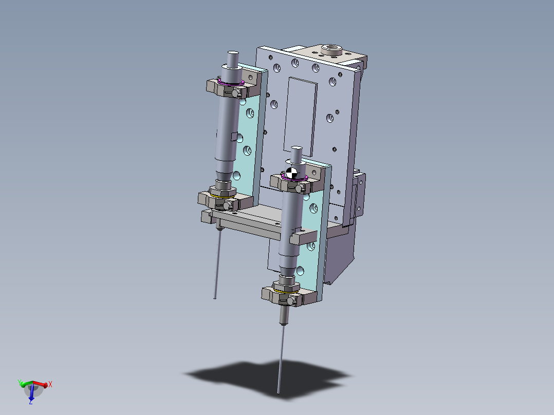 双点胶阀模块设计（带可编辑特征