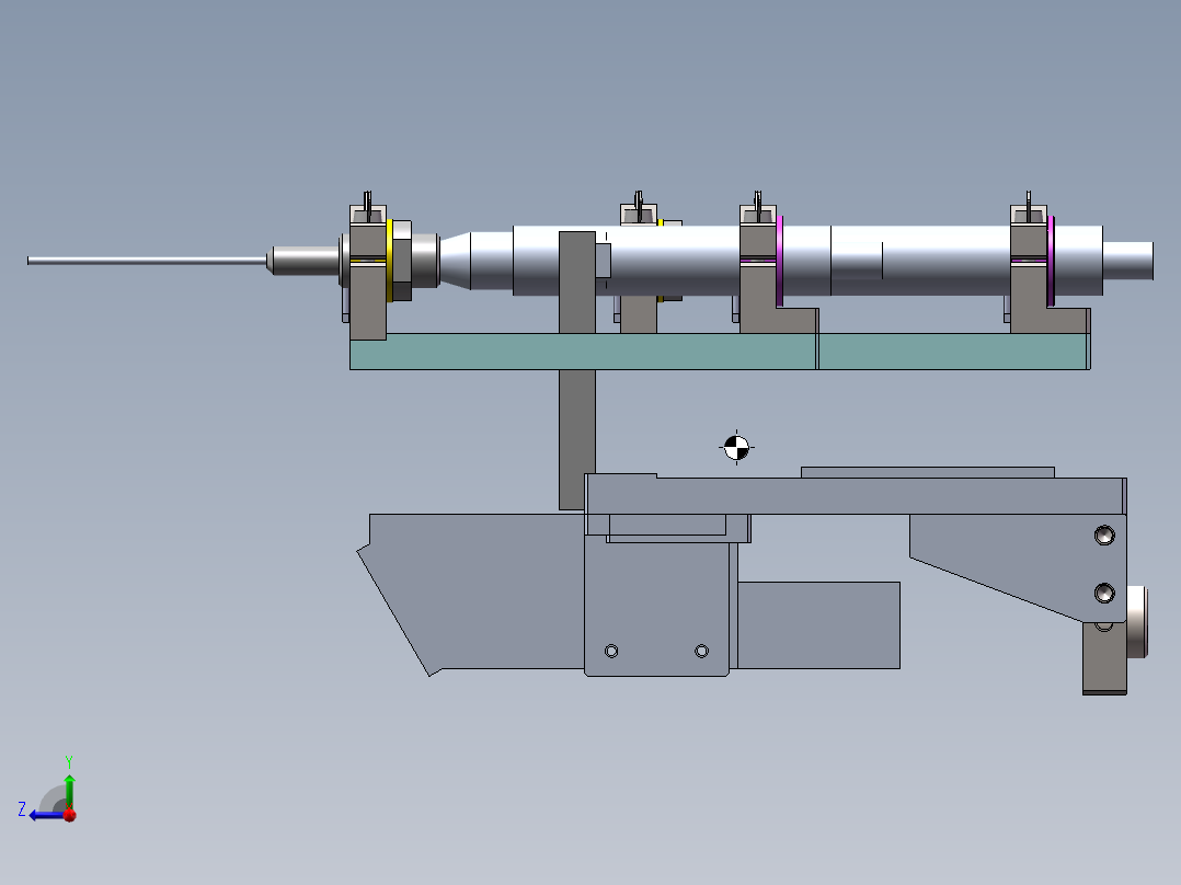 双点胶阀模块设计（带可编辑特征右视图