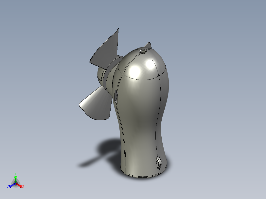 小风扇正等轴测图