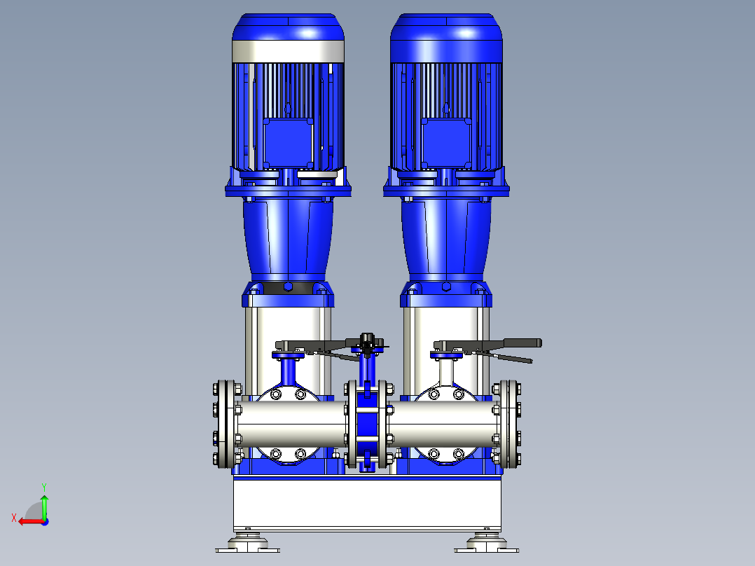 气压给水设备后视图