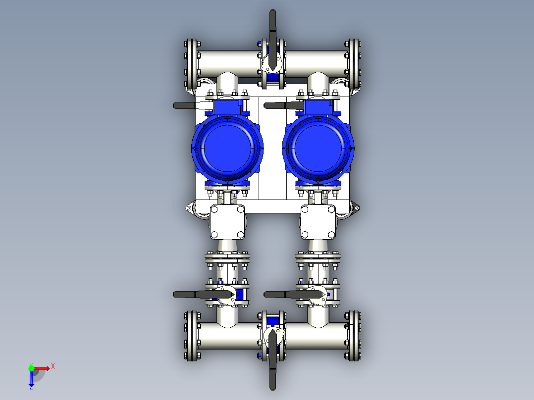 气压给水设备俯视图