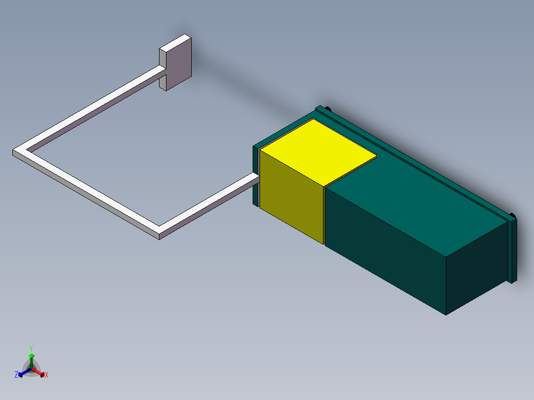 穿剑式捆扎机正等轴测图